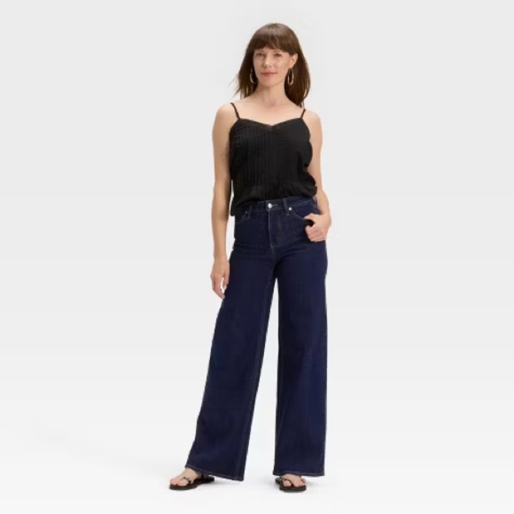 UNIVERSAL THREAD Wide Leg Jeans- Dark Wash- Like new